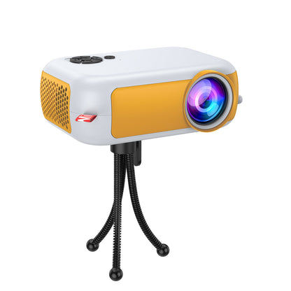 Mini Video Projector 1800 Lumens A10 Pro Home Theater Phone Mirroring Projectors Built-in Speaker Mobile Phone Projector