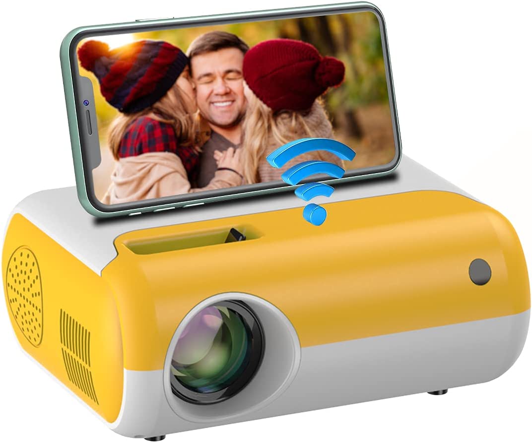 Proyectores de vídeo compatibles con 1080P para películas al aire libre, dibujos animados para niños, cine en casa, compatibles con iPhone, computadora portátil, TV Box, HDMI