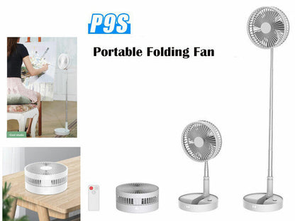 Mini Foldable Telescopic Fan USB Rechargeable Portable Small Electric Home Fan