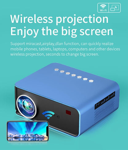 Mini Proyector LED 1080P, 3600 lúmenes, compatible con Proyector completo, pantalla grande, portátil, para cine en casa, Proyector de vídeo inteligente