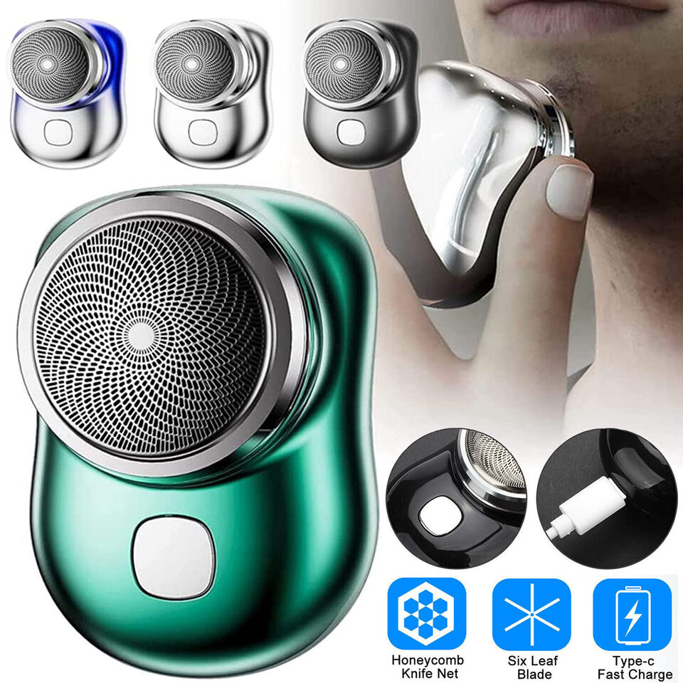 Mini Portable USB Electric Shaver for Men Razor Beard Trimmer