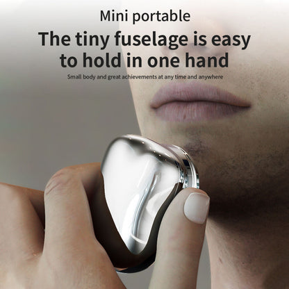 Mini afeitadora eléctrica portátil USB para hombres, maquinilla de afeitar, recortadora de barba