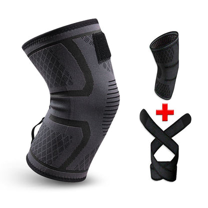 New Compression Belt Knitted Sports Knee Pads Badminton Running Fitness Knee Pads Outdoor Mountaineering Knee Pads