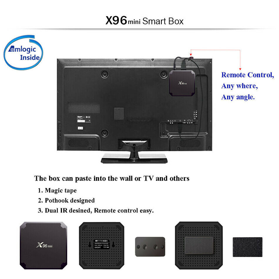 X96 MINI Android 9.0 Pie Smart TV Box Quad Core Ultra HD WIFI HD Reproductor multimedia