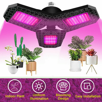 Lámpara de cultivo de plantas ligeras de espectro completo 144LED para plantas de interior hidropónicas