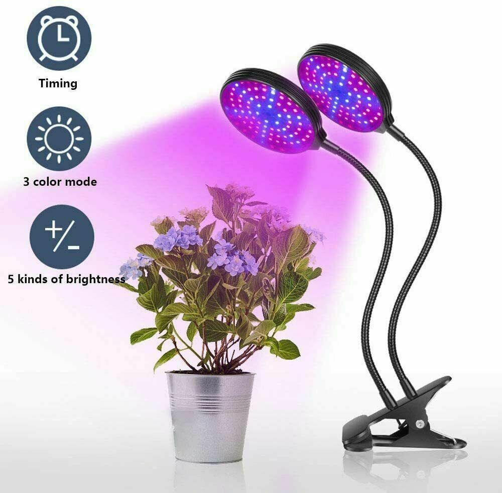 Lámpara de cultivo LED de 30W para plantas de interior, floración de flores hidropónicas vegetales