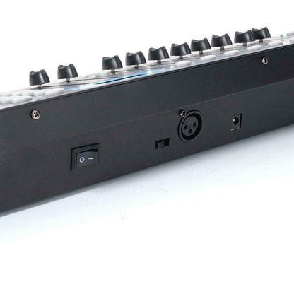 Nuevo Controlador de luz de escenario 192CH DMX512, consola de iluminación de discoteca láser para DJ, color negro