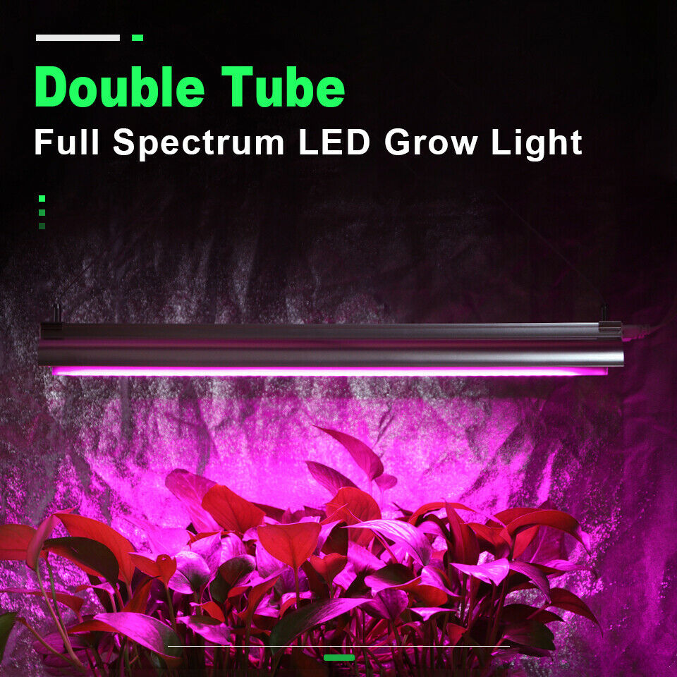 4 Uds 100W LED crecer tubo de luz tira lámpara de espectro completo para plantas de interior flores