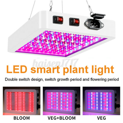 8000W LED Grow Light Plant Lamp Panel Full Spectrum For Indoor Hydroponic Flower