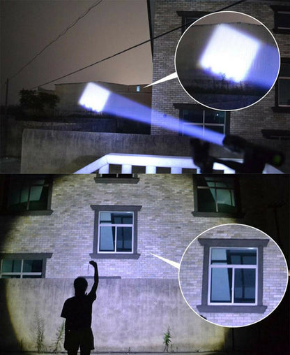 Linterna táctica de policía 900000Lumen T6 5 modos LED linterna con zoom de aluminio
