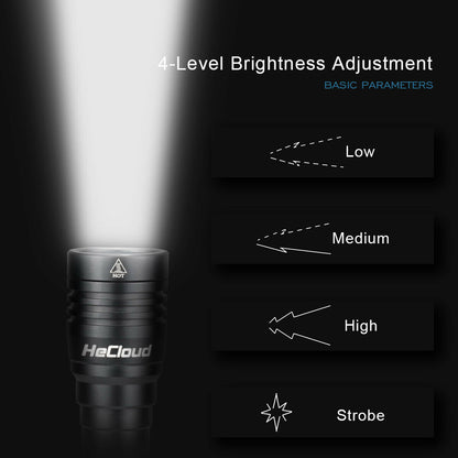 Linterna impermeable de 9000LM IPX8 LED para bucear luces de buceo recargables