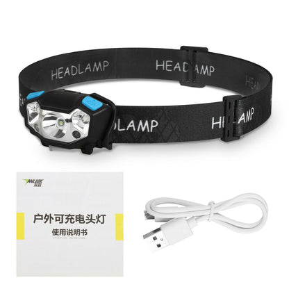 5000LM LED Headlamp Rechargeable Motion Sensor Head Lamp Headlight Flashlight