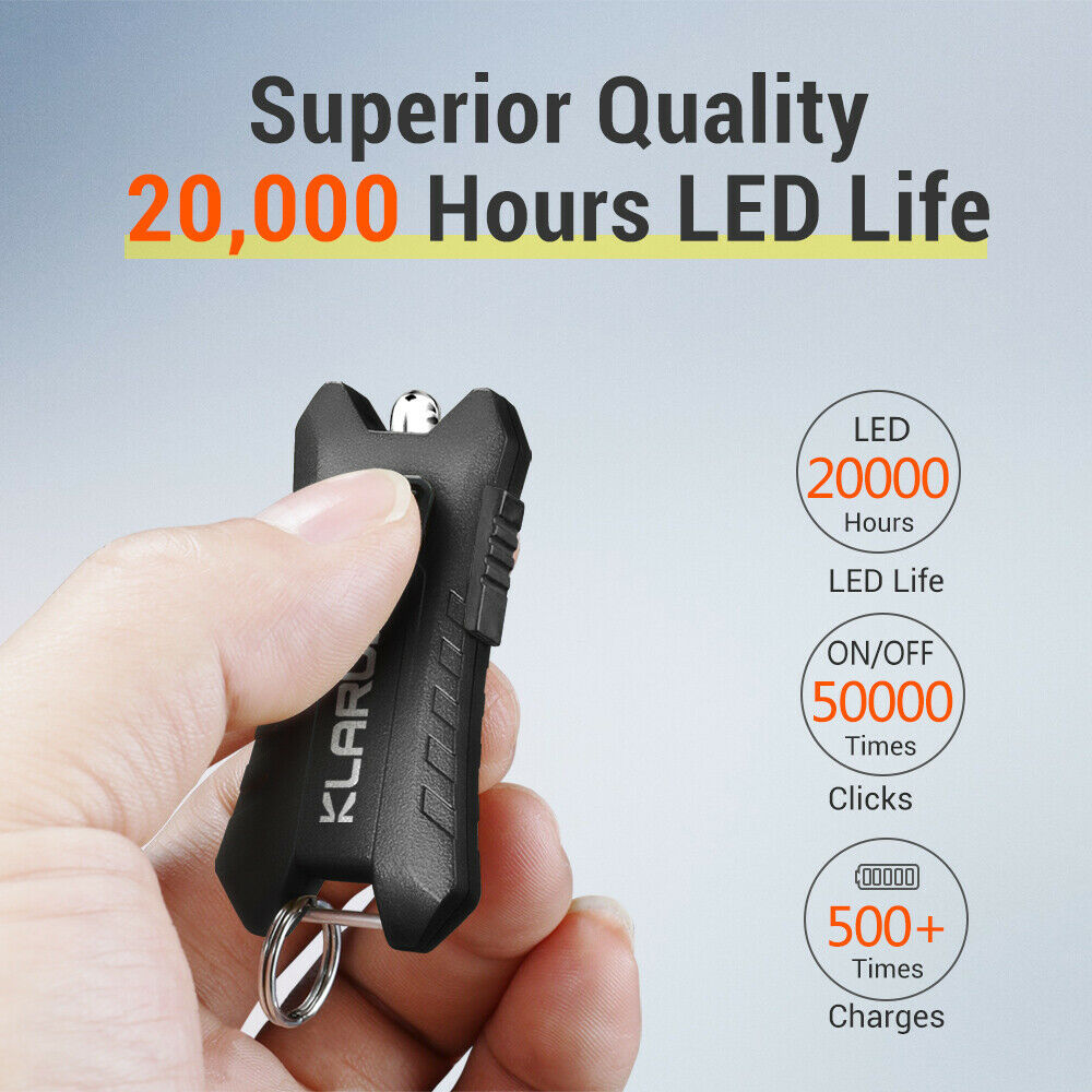 Mi2 Mini LED llavero linterna recargable brillante EDC llavero luz