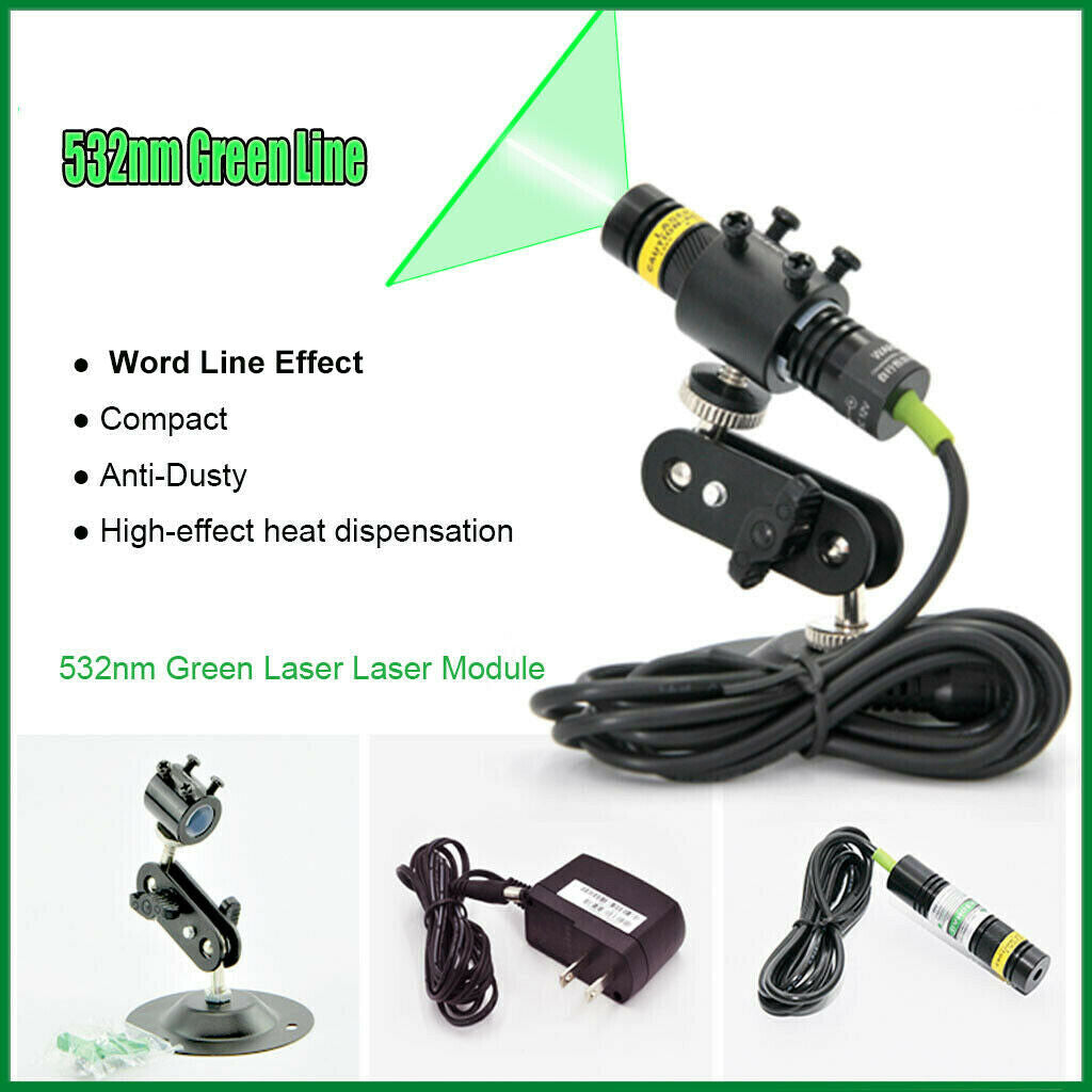 660nm 100mW Industrial Focusable Laser Line Module/with PSU and Bracket