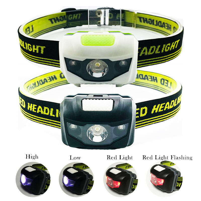 Mini Led Headlamp Flashlight AAA Battery Frontal Head Light Torch Lamp