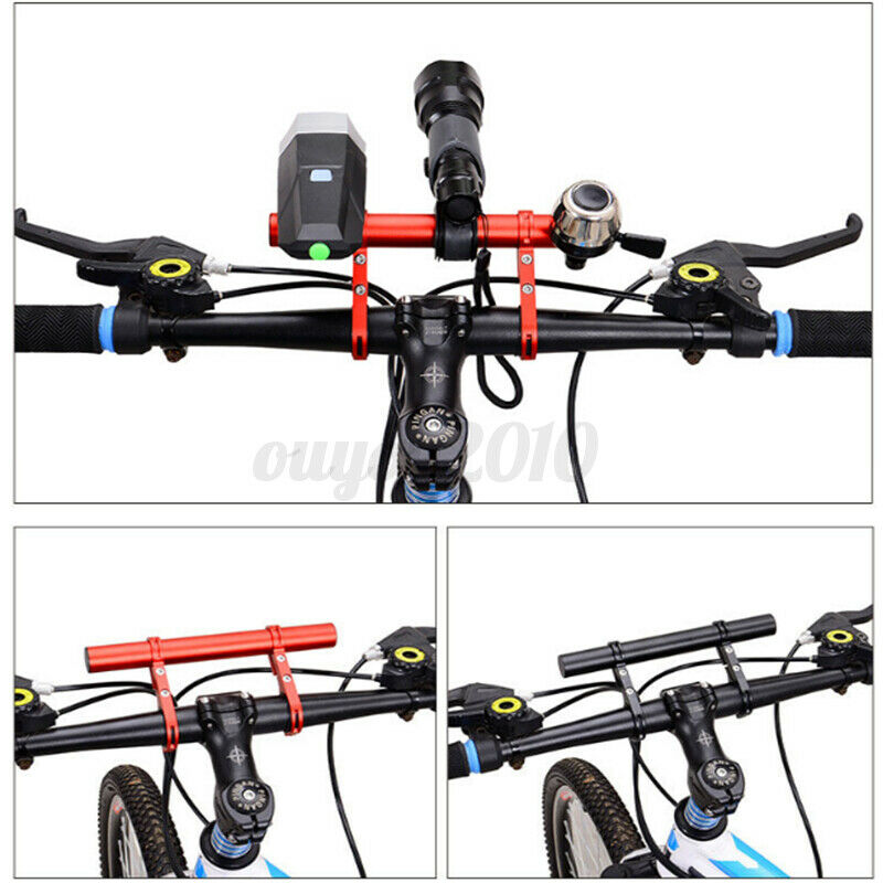 Soporte para linterna de bicicleta de montaña, barra de manillar, accesorio de bicicleta, soporte de montaje extensor