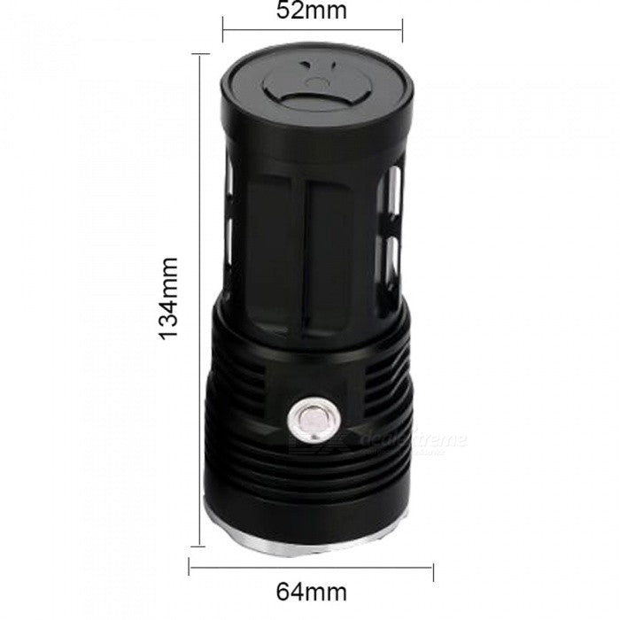 42000 Lumens Flashlight 12 CREE XML T6 LED Outdoor High Power Waterproof Flash Light for Fishing with 4*18650 Battery + Charger