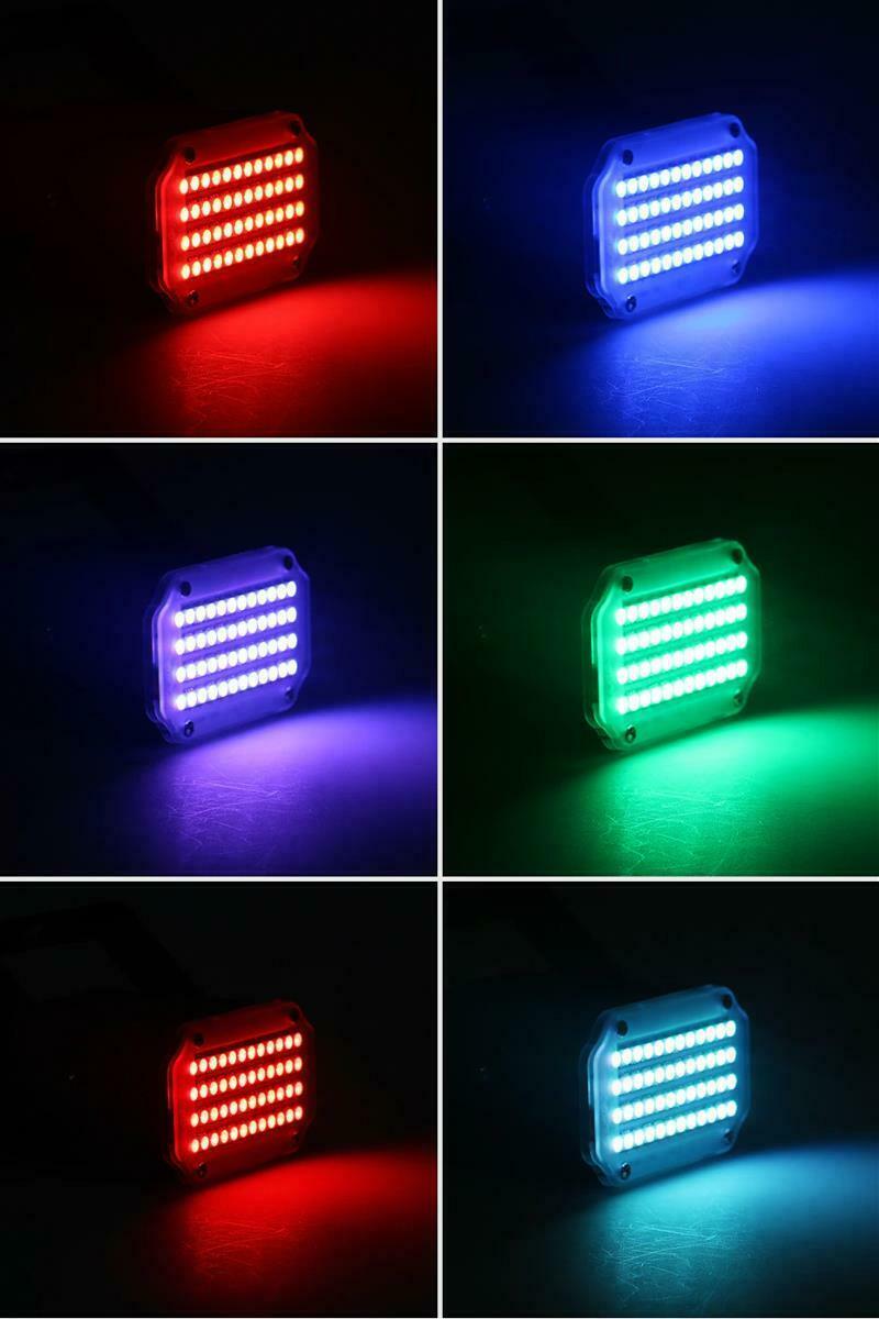 48LED RGB UV White Strobe Disco DJ Party Sound Activated Flash Stage Lighting