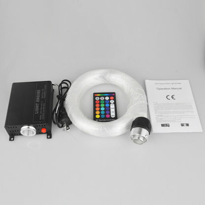 Kit de luces de estrella para techo de coche, RGB LED, 300x, fibra óptica, Bluetooth, Control por aplicación