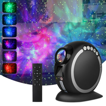 Galaxy Star Projector Starry Sky LED Night Light Ocean Party Speaker Lamp Remote