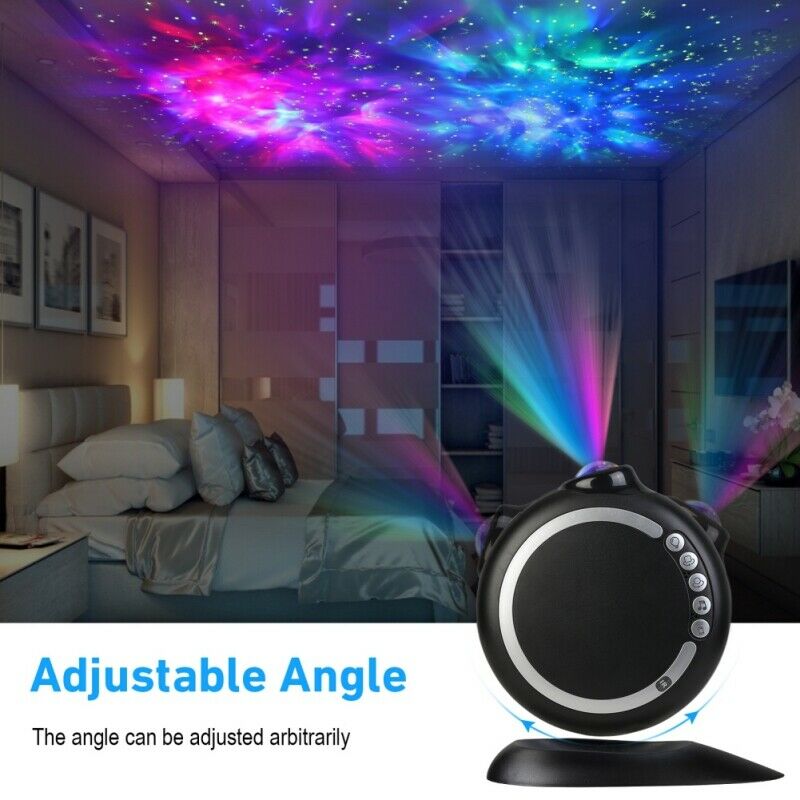 Galaxy Star Projector Starry Sky LED Night Light Ocean Party Speaker Lamp Remote
