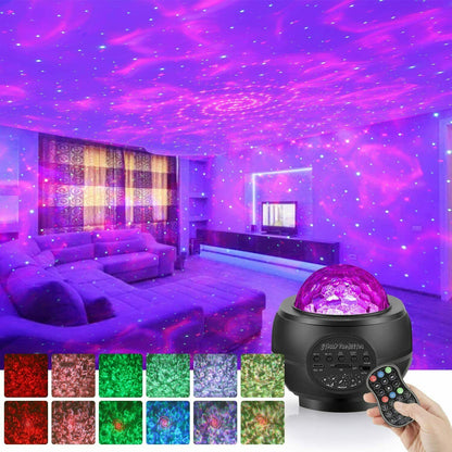 Projector Galaxy Starry Sky Night Light Ocean Star Party Speaker LED Lamp Remote