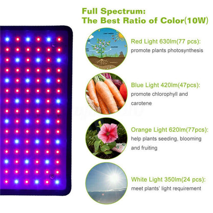 1500W Full Spectrum Indoor LED Grow Lamp For Plant Growing Light Tent Fitolampy Phyto UV IR Red Blue 225 Led Flower Seed