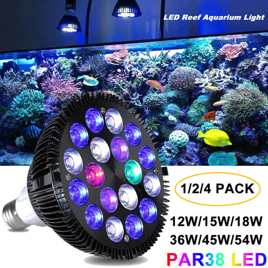 Aquarium LED Reef Light Bulb Fish Tank Full Spectrum Plants Growth Lamp