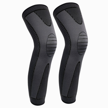 Knitted Nylon Sports Extended Knee Pads Men's and Women's Autumn and Winter Calf Protection Basketball Football Mountaineering Warm Knee Pads