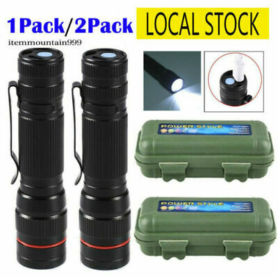 Super Bright Torch USB Rechargeable Lamp LED Flashlight Tactical Light