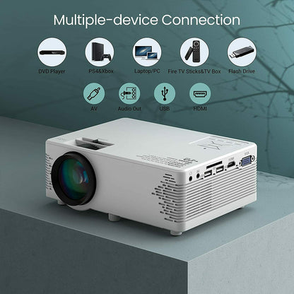 6500Lumens 4K 1080P HD WiFi Bluetooth Mini 5D LED Proyector de cine en casa Cine