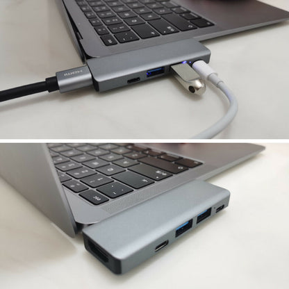 5 en 1 USB-C Hub tipo C a USB 3.0 4K HDMI adaptador multipuerto para Macbook Pro/Air