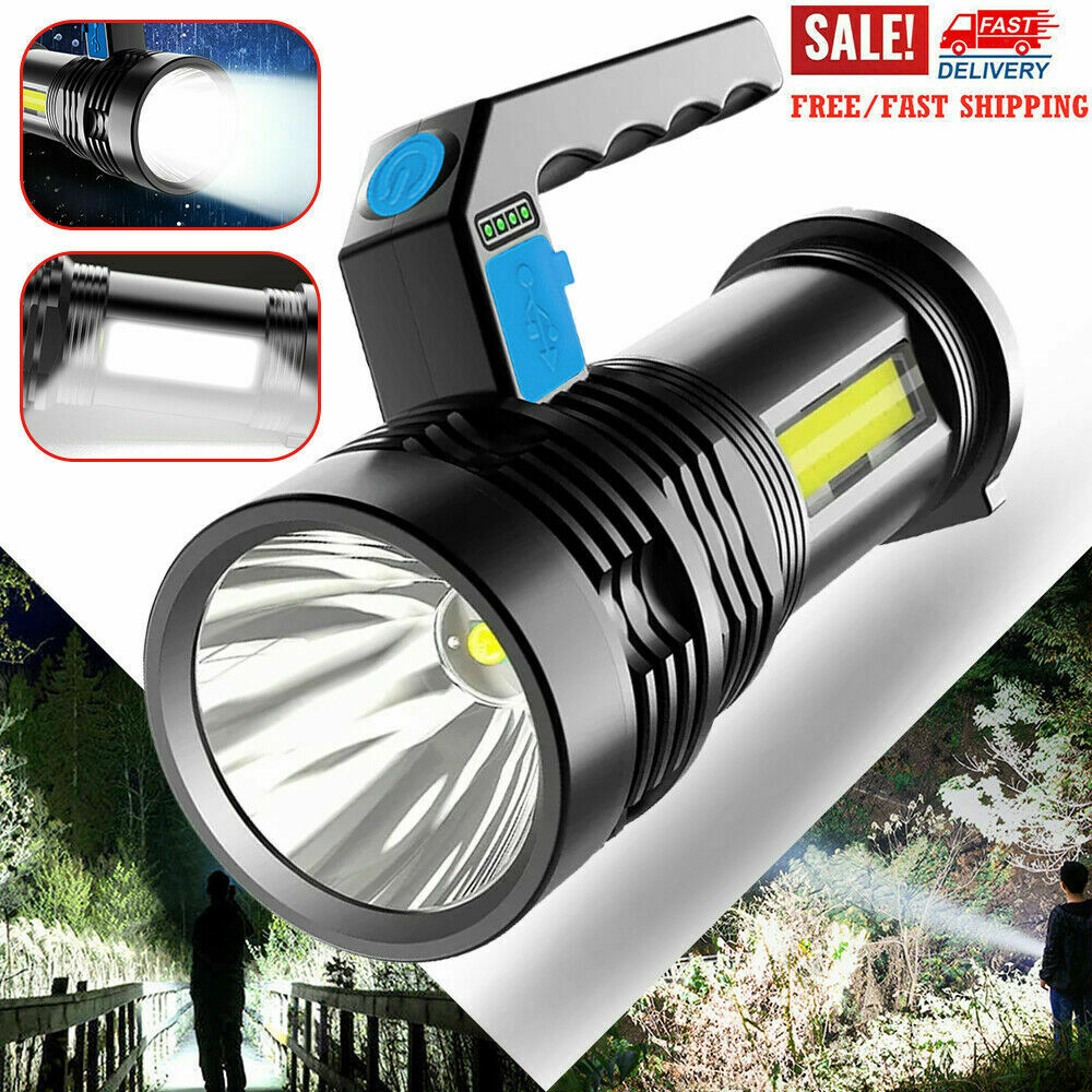 Super Bright Torch Led Flashlight USB Rechargeable Tactical Light