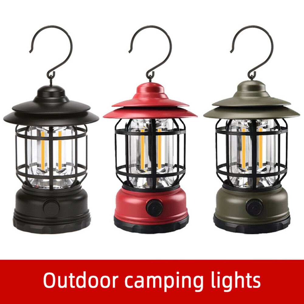 Camping Light Retro USB Portable Hanging Atmosphere Home Table Lamp