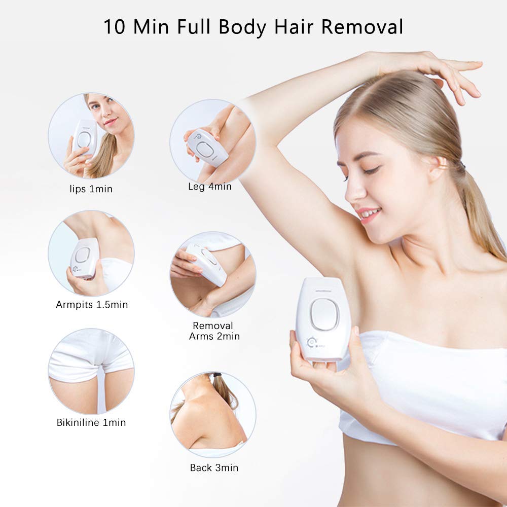 Laser Hair Removal for Women & Men Painless Permanent Hair Remover Device for Body Face Corded