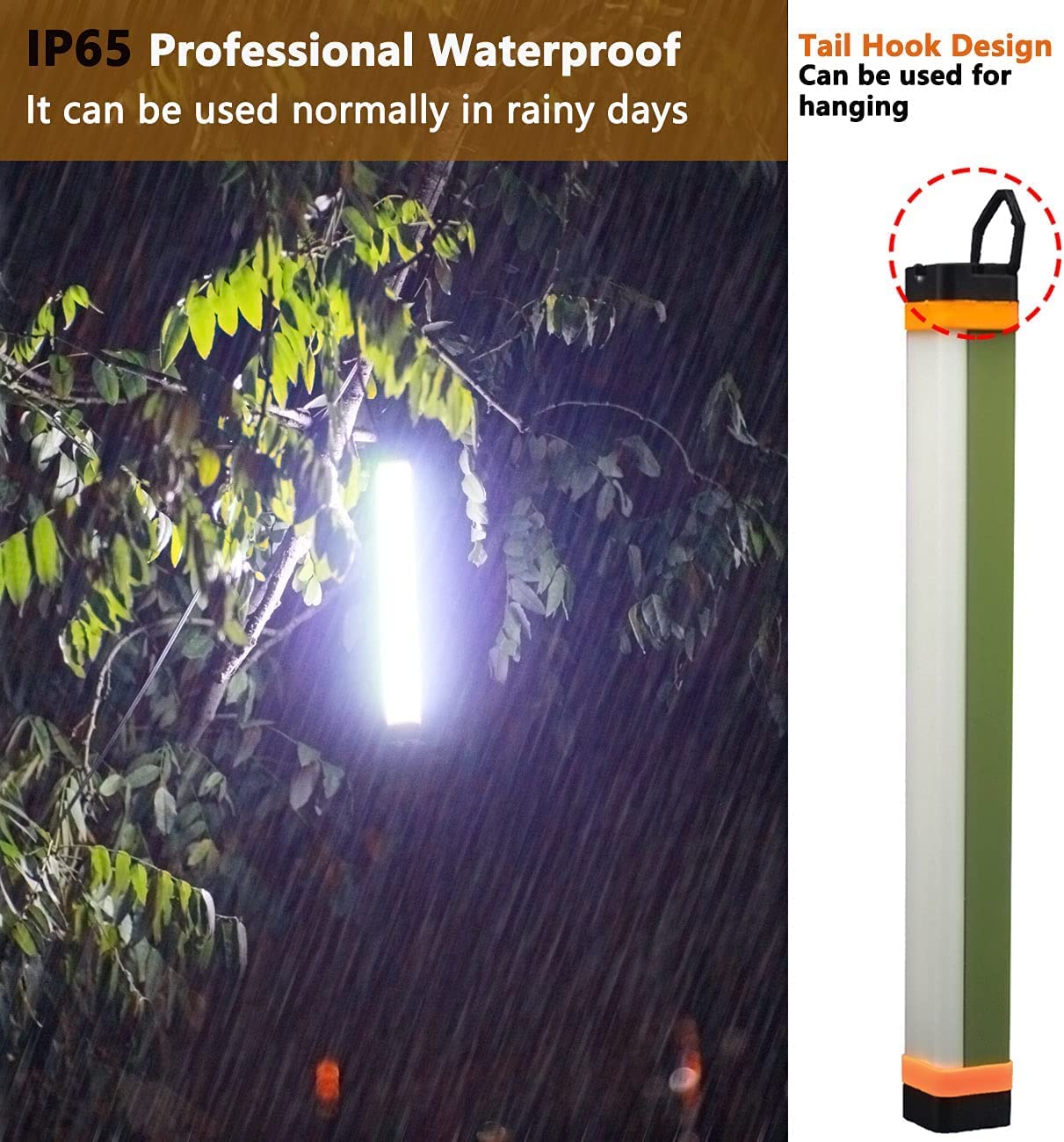Camping Lantern Multifunctional Rechargeable Stick Portable Tent Light