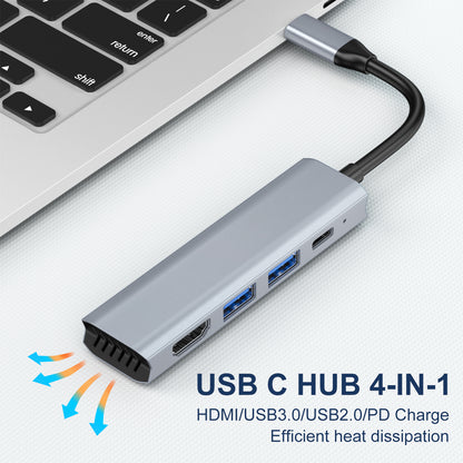 Nuevo adaptador 4 en 1 tipo C a HDMI+USB3.0+USB2.0+PD 