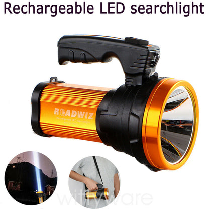 Spotlight Handheld Portable Rechargeable LED Flashlight Spot Light Torch Work