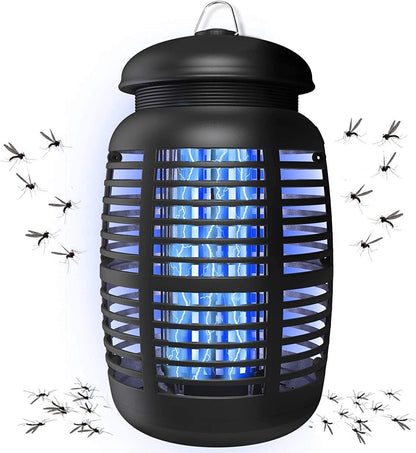 Exterminador de insectos para exteriores, 4000V, para mosquitos eléctricos, trampa para moscas, insectos asesinos 