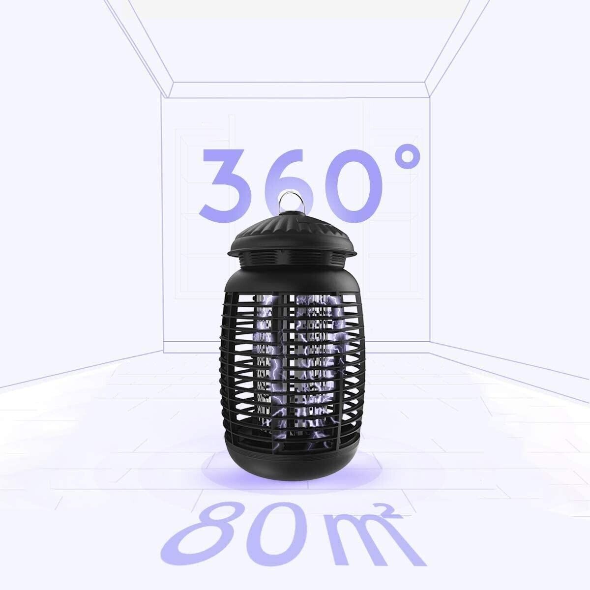 4000V Outdoor Bug Zapper for Electric Mosquito Zappers Killer Insect Fly Trap