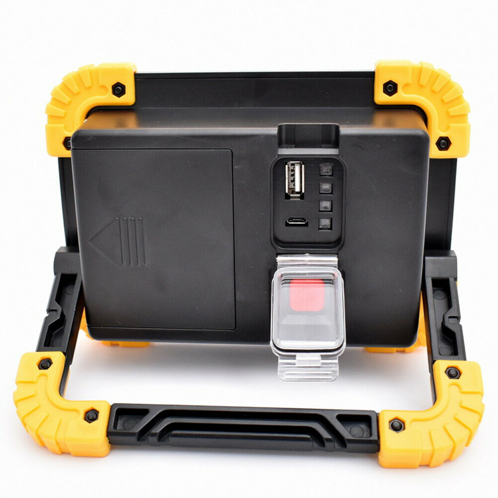 Ultra Bright 100000LM COB LED Work Light Rechargeable Emergency Flood Lamp Stand