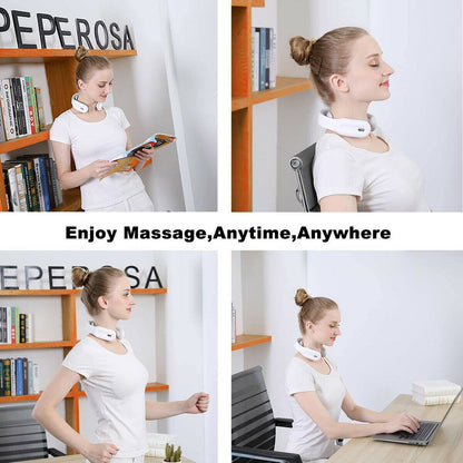 Neck relax Intelligent Neck Massager USB Relax Relieve Massage W/ Remote Control