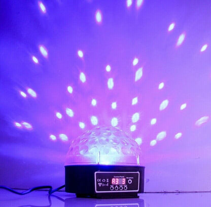 Disco DJ Stage Lighting RGB Crystal Magic Ball Effect Light DMX512 Digital LED RGB Crystal Magic Ball Effect Light for Xmas Party