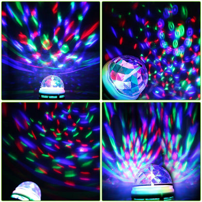 El efecto giratorio mágico de la bola del RGB llevó las luces de la etapa del disco DJ de la barra del club del partido de 3W KTV