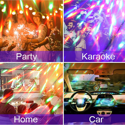 DJ LED Magic Ball Light Control remoto de sonido RGB Luces giratorias para fiestas disco