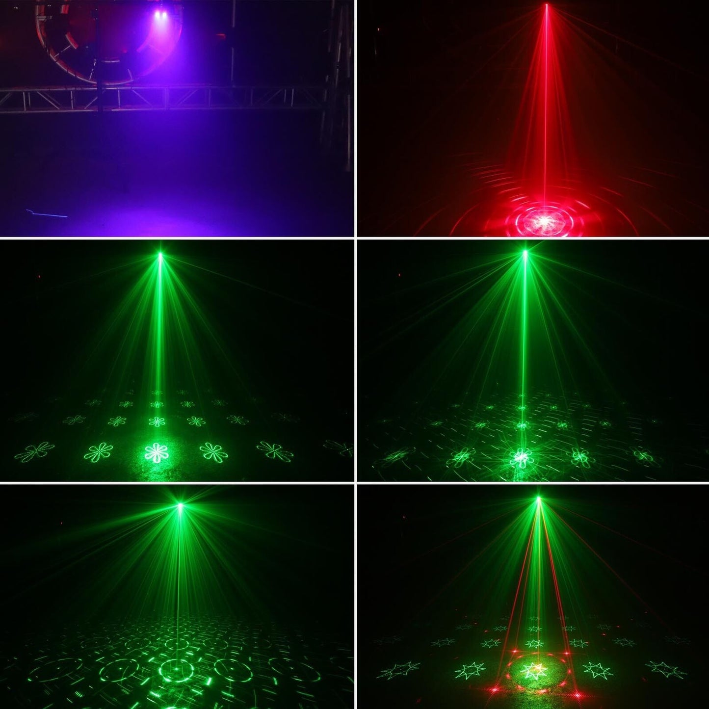 3 en 1 patrones LED proyector luz iluminación de escenario RGB fiesta DJ luces de discoteca