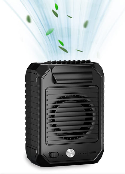 10000mAh Portable Waist Clip Fan 3 Speeds Battery Personal Hands-free Belt Fan Body Fan for Outdoor Works, Farm, Hiking, Camping, Gardening, Travel