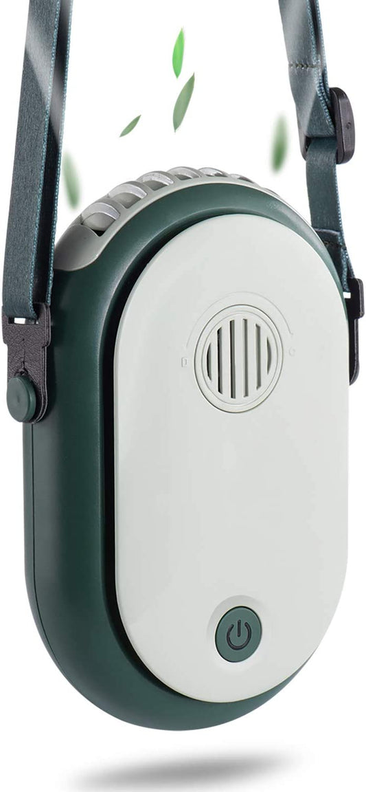 Ventilador portátil para colgar en el cuello, 3 velocidades, mini aire acondicionado de mano, refrigeración, collar de refrigeración, ventilador para mujeres, pestañas, acampar al aire libre