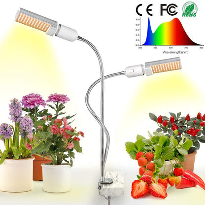 Luz LED de cultivo para plantas de interior, lámpara de cultivo de espectro completo de 15000Lux, profesional para cultivo de plántulas, floración y fructificación