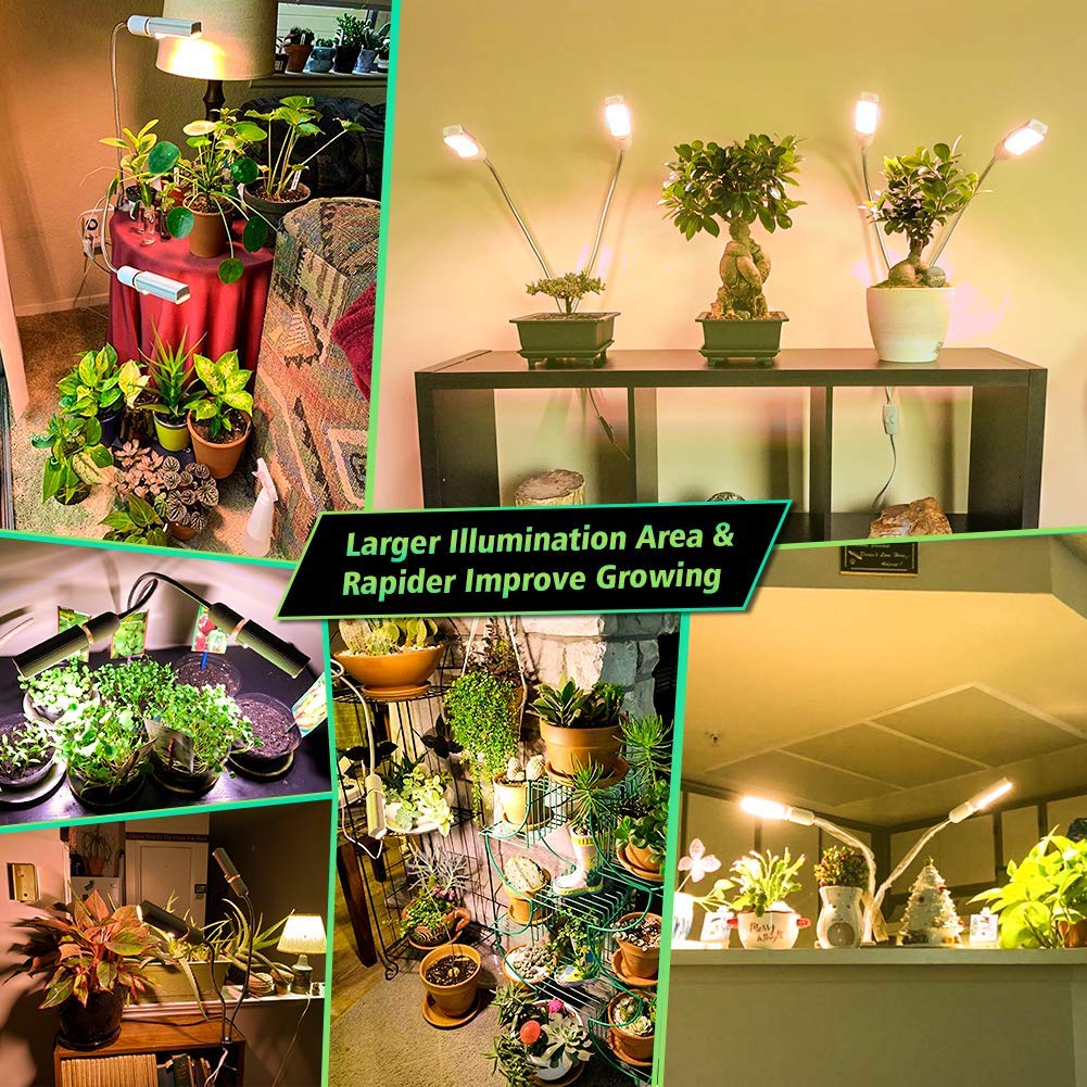 Luz LED de cultivo para plantas de interior, lámpara de cultivo de espectro completo de 15000Lux, profesional para cultivo de plántulas, floración y fructificación